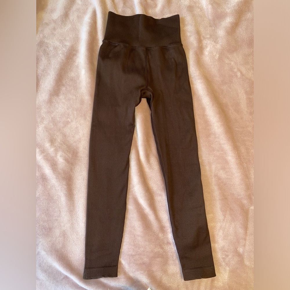 Gap ribbed high waisted leggings